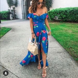 Flynn Skye Monica Maxi Dress In Deep Sea